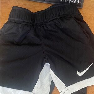 Nike Kids Black and White Mesh Shorts